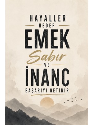 Lucena Motivasyon Sözler Mdf Duvar Tablosu 20X30 cm Retro Dekor