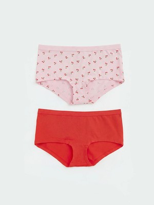 Lc Waikiki Yeni Sezon Kiraz Baskılı Boxer Külot 2'li