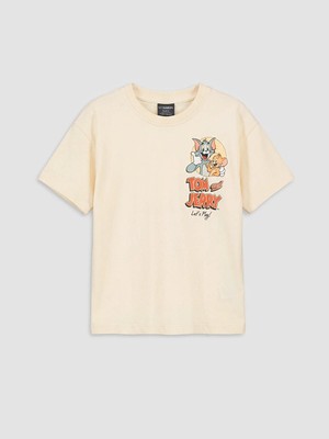 Lc Waikiki Yeni Sezon Tom ve Jerry Baskılı Erkek Çocuk Tişört