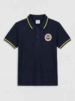 Lc Waikiki Yeni Sezon Fenerbahçe Baskılı Erkek Çocuk Polo Yaka Tişört