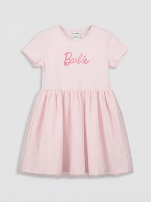 Lc Waikiki Yeni Sezon Barbie Baskılı Kız Çocuk Tütü Elbise