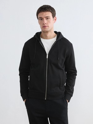 Lc Waikiki Yeni Sezon Kapüşonlu Erkek Fermuarlı Sweatshirt