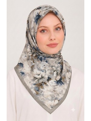 Miray Nevada Büyük Boy Organik Pamuk Eşarp - 120 x 120 - 06580-07