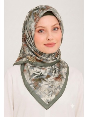 Miray Nevada Büyük Boy Organik Pamuk Eşarp - 120 x 120 - 06580-11