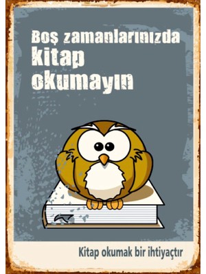 Lucena Kitap Okuma Temalı Ahşap Mdf Tablo Duvar Dekoru Eskitme Kütüphane Ofis Tablo Dekoratif