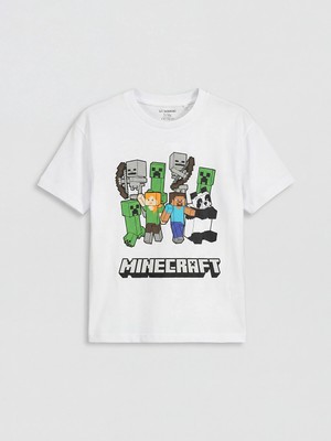 Lc Waikiki Yeni Sezon Minecraft Baskılı Erkek Çocuk Tişört