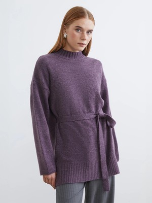 Lc Waikiki Yeni Sezon Yarım Balıkçı Yaka Oversize Kadın Triko Tunik