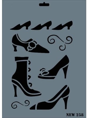 Belirtilmemiş New Seri N-258 Stencil 35X25 cm