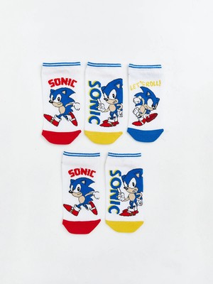 Lc Waikiki Yeni Sezon Sonic Desenli Erkek Çocuk Patik Çorap 5'li