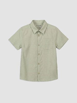 Lc Waikiki Yeni Sezon Erkek Çocuk Kısa Kollu Poplin Gömlek