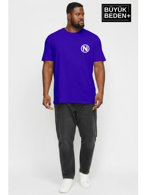Superlife Erkek Büyük Beden N Baskılı 3xl-6xl Bisiklet Yaka Tshırt SPR26BTS510-19