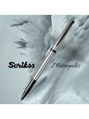Peri Store Metropolis 800 Roller Kalem Siyah Krom