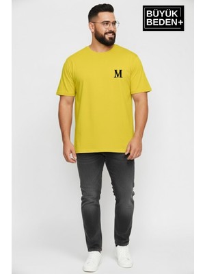 Superlife Erkek Büyük Beden M Baskılı 3xl-6xl Bisiklet Yaka Tshırt SPR26BTS510-13