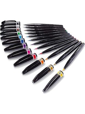 Peri Store Sing Pen Brush Ince Uçlu Fırça Kalem Sarı