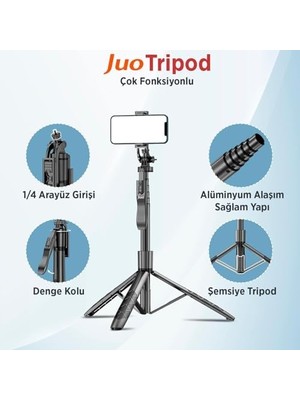 Peri Store JST40 Alüminyum Monopod Selfie Çubuğu Kumandalı Uyumlu