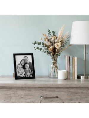 Peri Store Siyah 4x5 Resim Çerçevesi - Kırılmaya Dayanıklı Camlı Ince Kenarlıklı Fotoğraf Çerçevesi, Asma Donanımı ve Duvar Veya Masa Üstü Için Yatay Veya Dikey Görüntü Formatları Için Dahili Şövale