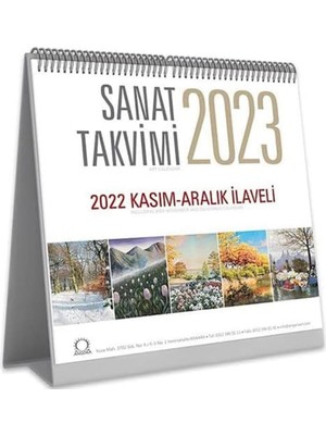 Peri Store Sanat Takvimi 2023 Masa Takvimi