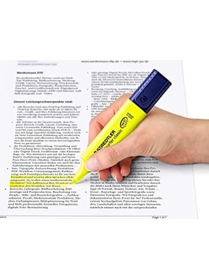 Peri Store 3641 Textsurfer Classic Highlighter Sarı