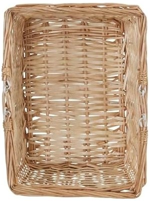 Peri Store Essentials ML-2202 Kulplu Üstü Açık Pazar Sepeti, Kahverengi