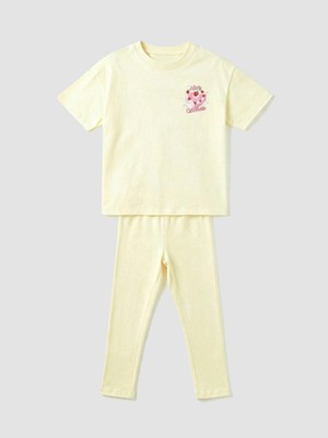 Lc Waikiki Yeni Sezon Baskılı Kısa Kollu Kız Çocuk Pijama Takım