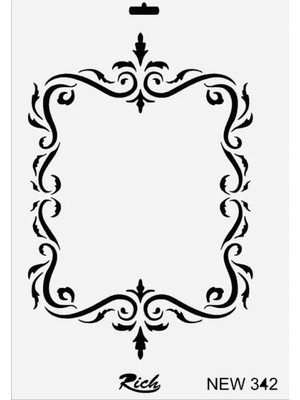 Belirtilmemiş New Seri N-342 Stencil 35X25 cm