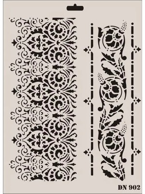 Belirtilmemiş Dantel Seri DN-902 Stencil 35X25 cm
