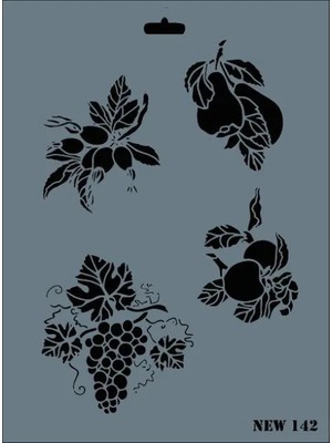 Belirtilmemiş New Seri N-142 Stencil 35X25 cm