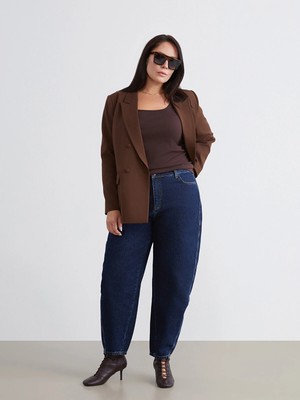 Lc Waikiki Yeni Sezon Büyük Beden Straight Fit Kadın Jean Pantolon
