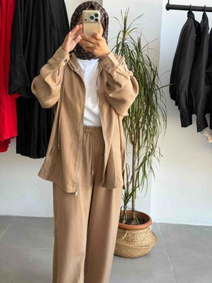 Butik Duyawear Camel Pantolonlu Takım