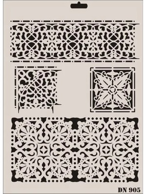 Belirtilmemiş Dantel Seri DN-905 Stencil 35X25 cm