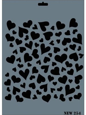 Belirtilmemiş New Seri N-254 Stencil 35X25 cm