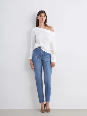 Lc Waikiki Yeni Sezon Slim Mom Kadın Jean Pantolon