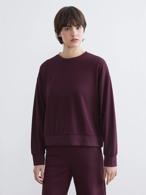 Lc Waikiki Yeni Sezon Bisiklet Yaka Soft Touch Kadın Sweatshirt