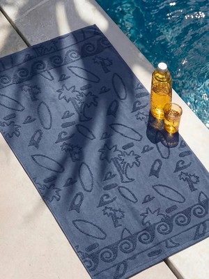 Lc Waikiki Yeni Sezon Desenli Erkek Plaj Havlusu 70X140 cm