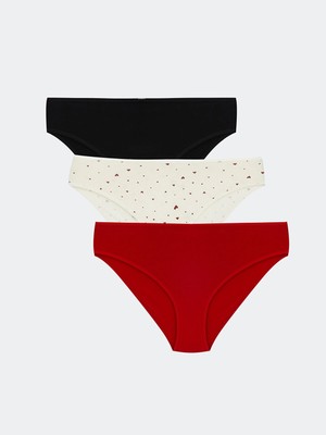 Lc Waikiki Yeni Sezon Baskılı Bikini Külot 3'lü