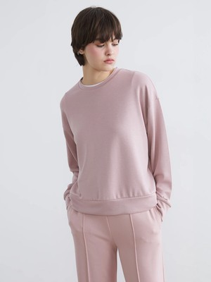Lc Waikiki Yeni Sezon Bisiklet Yaka Soft Touch Kadın Sweatshirt