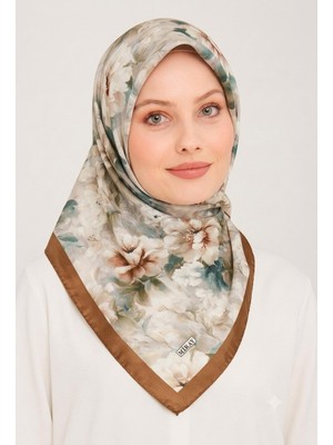 Miray Nevada Büyük Boy Organik Pamuk Eşarp - 120 x 120 - 06579-03