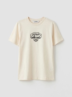 Lc Waikiki Yeni Sezon Bisiklet Yaka Brawl Stars Baskılı Erkek Çocuk Tişört