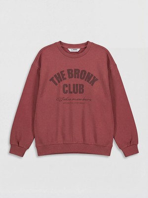 Lc Waikiki Yeni Sezon Bisiklet Yaka Baskılı Erkek Çocuk Sweatshirt