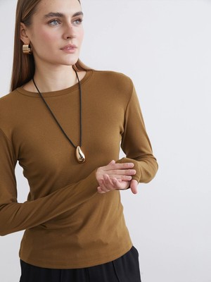 Lc Waikiki Yeni Sezon Bisiklet Yaka Modal Karışımlı Kadın Body