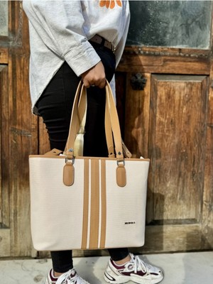 Just Polo Kadın Yeni Sezon 3 Bölmeli Büyük Boy Şık Shopper El & Omuz Çantası
