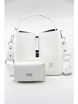 Just Polo Kadın Su Geçirmez Şık El & Omuz Çantası ve Cüzdanı Kombin Shopper