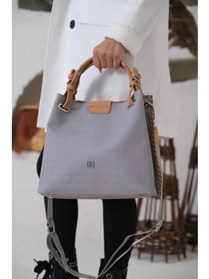 Just Polo Kadın Büyük Boy Ayarlanabilir Askılı Lüks El ve Omuz Çantası Shoulder Bag