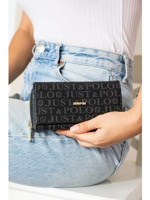 just polo kadın a kalite yatay kullanışlı büyük boy lüks cüzdan  :