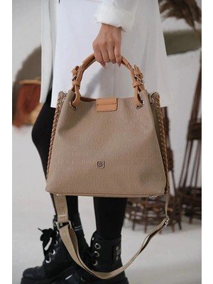 Just Polo Kadın Su Geçirmez Ayarlanabilir Askılı Büyük Boy Lüks Omuz Çantası Shoulder Bag Ebat: 27 x 30 cm