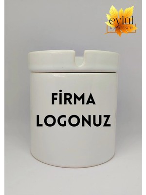 Eylül Design Firmanız Özel Logolu Baskılı Seramik Küllük Kokusuz Kültablası