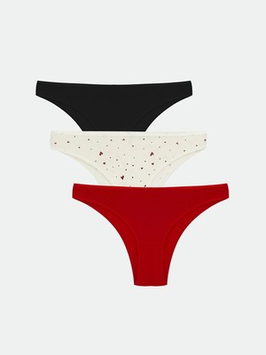 Lc Waikiki Yeni Sezon Baskılı Brazilian Külot 3'lü