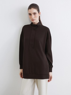 Lc Waikiki Yeni Sezon Soft Touch Oversize Kadın Sweatshirt Tunik
