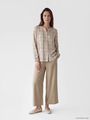 Lc Waikiki Yeni Sezon Beli Lastikli Geniş Paça Kadın Pantolon