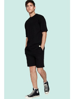 PayBuy Erkek Moda Pamuklu Dokulu Jogger Şort Rahat Günlük Yaz Stilleri Hafta Sonu Stilin Buluştuğu Yer